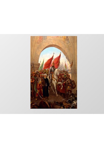 Fatih Sultan Mehmet Tablosu-Çerçevesiz - 100X200