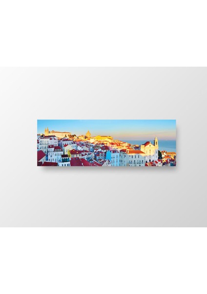 Deniz Manzarası Tablosu-Çerçevesiz - 150X50