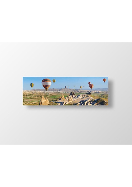 Balonlar Manzara Tablosu-Çerçevesiz - 150X50