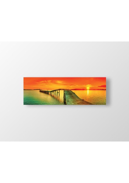 Gün Batımı ve Yol Tablosu-Çerçevesiz - 150X50