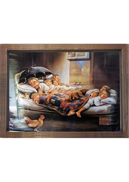 Mutluluğun Resmi Tablosu-Çerçevesiz - 50 x 90