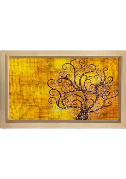 Gustav Klimt Tablosu-Naturel Ahşap - 50 x 70
