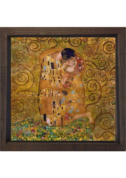 The Kiss Tablosu-Çerçevesiz - 30X30