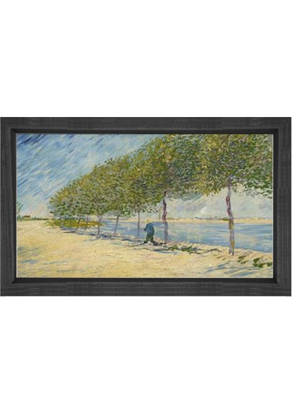 Vincent Van Gogh Tablosu-Siyah Ahşap Çerçeve - 50 x 70