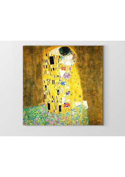 Gustav Klimt Kiss Tablosu-Çerçevesiz - 40 x 60