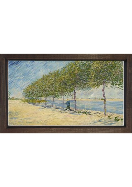 Vincent Van Gogh Tablosu-Kahverengi Ahşap Çerçeve - 70 x 100