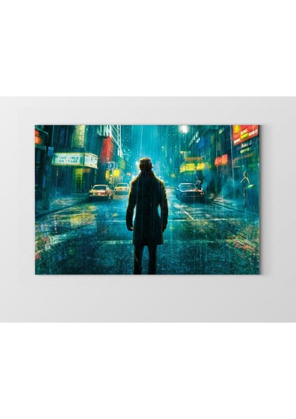 Gecede Ki Adam Tablosu-Çerçevesiz - 50 x 90