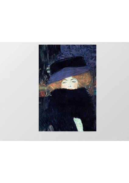 Gustav Kadın Tablosu-Çerçevesiz - 45 x 30 cm