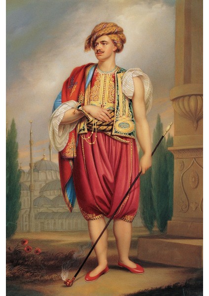 Osman Hamdi Bey Tablosu-Çerçevesiz - 45 x 30 cm