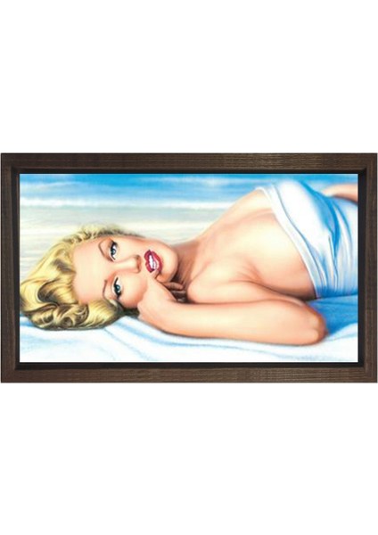 Marilyn Monroe Tablosu-Çerçevesiz - 50 x 70 cm