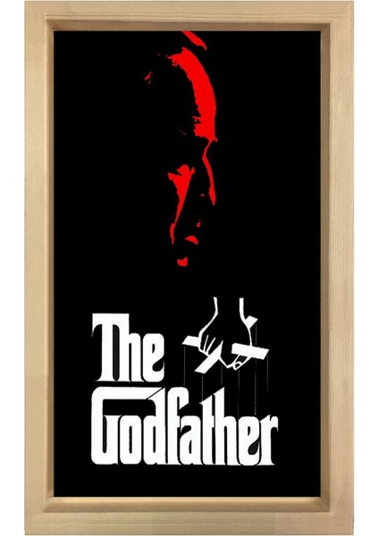 The God Father Tablosu-Naturel Ahşap Çerçeve - 70 x 100 cm