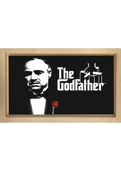 The God Father Tablosu-Naturel Ahşap Çerçeve - 40 x 60 cm
