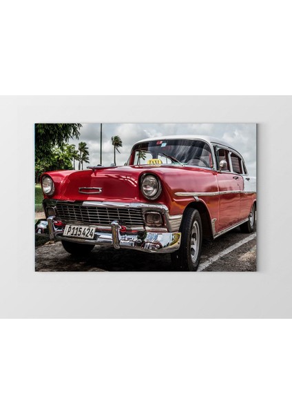 Chevrolet Bel-Air 1958 Tablosu-Çerçevesiz - 50 x 90 cm