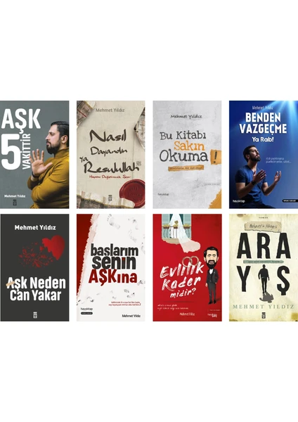 Mehmet Yıldız Aşk 5 Vakittir Seti 8 Kitap