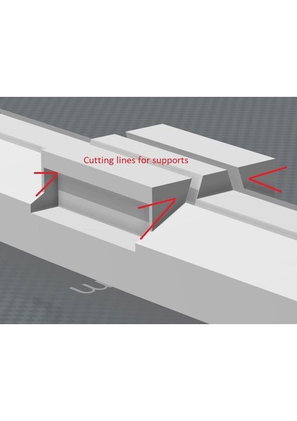 Bi-Fold Kapı Üst Slider - 4 Uzun 3/4 Raylı Plastik Aparat