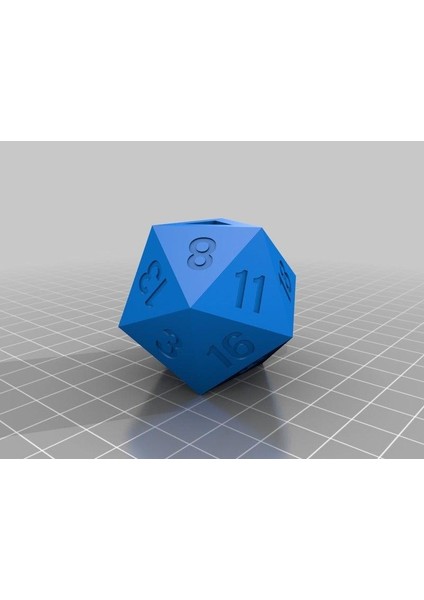 D20 Cat Oyuncak - Sabit ve Döndürülmüş Organik Plastikten