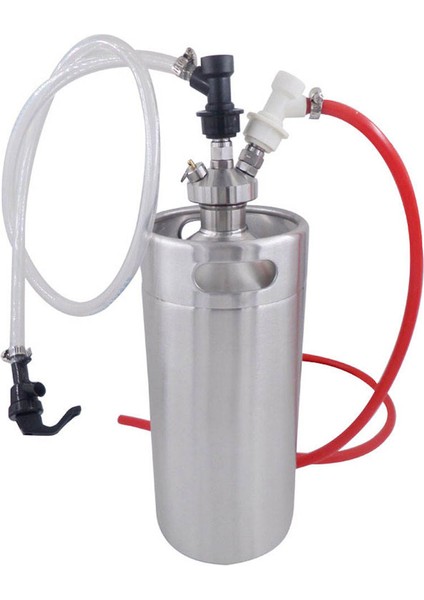 Paslanmaz Keg Bira Growler Mızrak Tap Dispenseri Bira Growler, 2l, 3.6l 5l