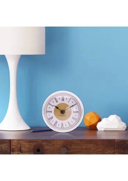 Saat Ekle 80MM Yuvarlak Kuvars Saat Gümüz Çerçeve Romen Rakamları Dıy modelleri