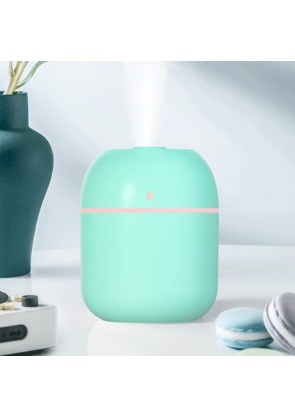 Aroma Uçucu Yağ Difüzör Ultrasonik Nemlendirici Zamanlayıcı LED Işık Yeşil fırsatları