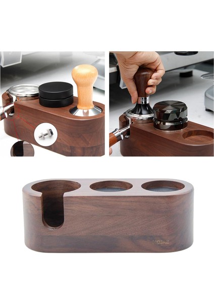 Kahve Makinesi Destek Taban Raf Kahve Aksesuarları Gıda Güvenli Kaymaz 3 Delik 53 54MM fırsatları