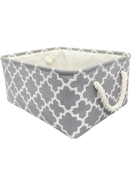 Tuval Saklama Kutusu ile / Kolları Sepet Organizatör Oyuncaklar Bezi Için 36X26X16 cm(Yurt Dışından)