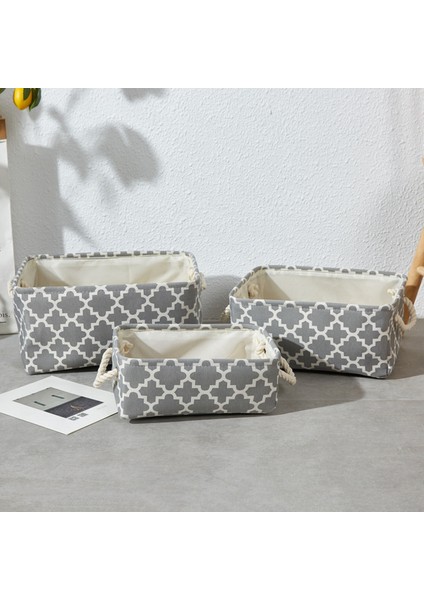Tuval Saklama Kutusu ile / Kolları Sepet Organizatör Oyuncaklar Bezi Için 36X26X16 cm(Yurt Dışından)