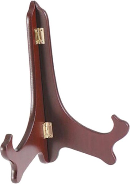 Ahşap Şövale Premium Kaliteli Plaka Tutucu Katlanır Ekran Standı Raf 9 '' # 5
