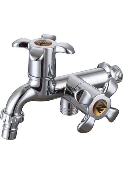 Elektrolizle Plastik Soğuk Su Dokunun Ev Bahçe Çamaşır Makinesi Musluk Kafası 2