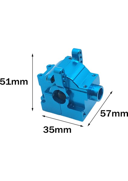 1/10 Metal Rc Model Araba Dişli Kılıf Kabuk Kapak Jlb Yarış Çita Kamyonlar Için Yukarı Yükseltme Parçaları - Mavi fırsatları
