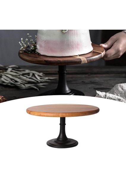 Kek Standı Tatlı Kek Yuvarlak Ekran Tutucu Düğün Parti Dekoratif 29 cm