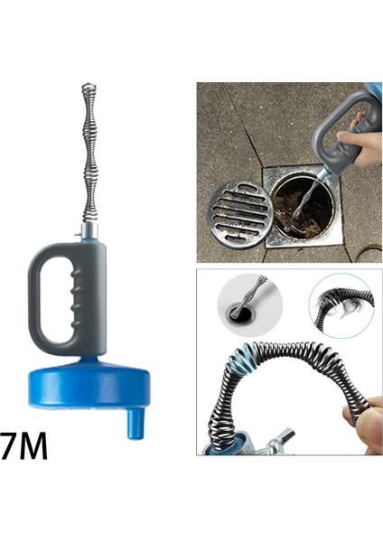 Sıhhi Tesisat Yılan Drenaj Burgu Lavabo Burgu Yılan Drenaj Temizleyici Küvet Drenaj 7m fırsatları