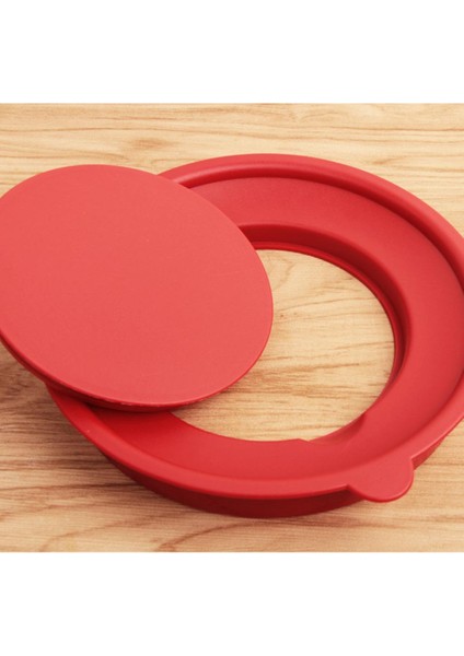 Kırmızı Bpa Ücretsiz Salata Kapak Derin Kapak Pişirme Kaseleri Kapak Kaçak Geçirmez Kapak Lash 22CM(Yurt Dışından) fiyatları