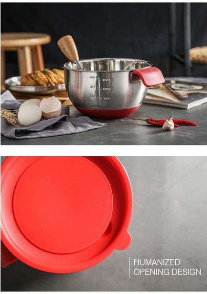 Kırmızı Bpa Ücretsiz Salata Kapak Derin Kapak Pişirme Kaseleri Kapak Kaçak Geçirmez Kapak Lash 22CM(Yurt Dışından) indirimleri