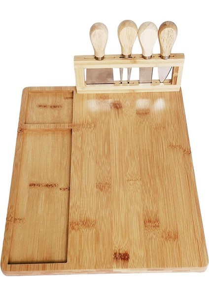 Bambu Peynir Kurulu Pişirme Araçları Ev Hizmet Tepsi Kesme Tahtası(Yurt Dışından)