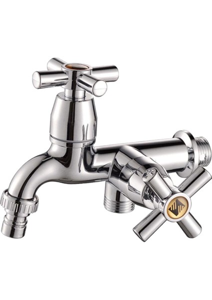 Elektrolizle Plastik Soğuk Su Dokunun Ev Bahçe Çamaşır Makinesi Musluk Kafası 3