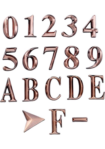 Sokak Evi Posta Kutusu Daire Için Kendinden Yapışkanlı 3D Numaraları ve Mektup Sticker fiyatları