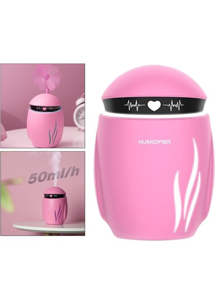 Taşınabilir Nemlendirici Aroma Difüzör USB Powered LED Işık Sis Arıtma Kırmızı