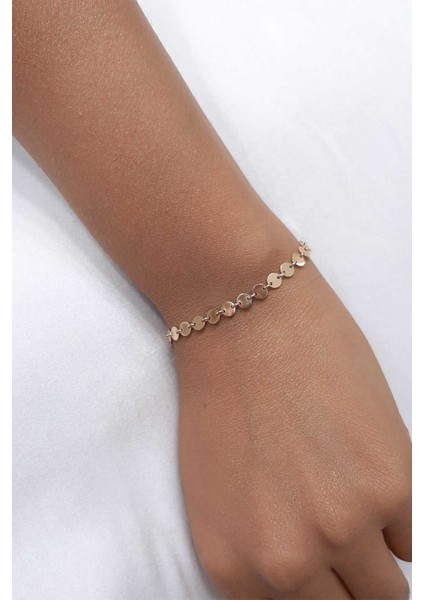 14 Ayar Altın Pul Dizisi Bileklik fiyatları