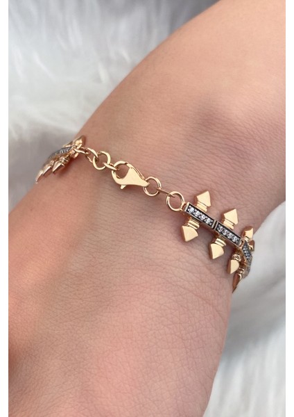 14 Ayar Altın Çivi Desenli Bileklik fiyatları