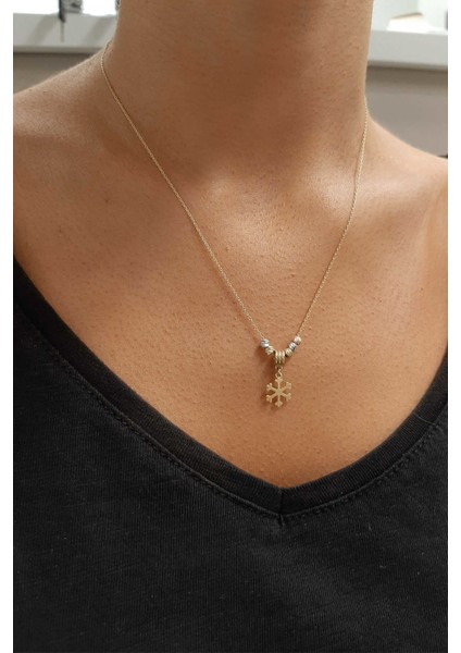 14 Ayar Altın Kartaneli Kolye modelleri