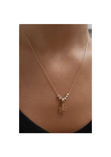 14 Ayar Altın Kartaneli Kolye indirimleri