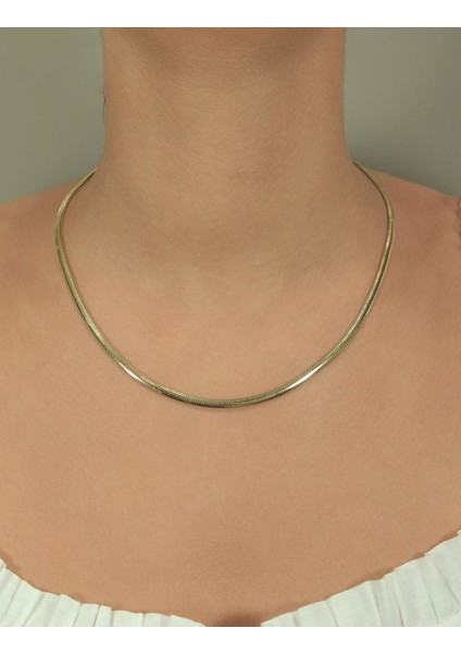 14 Ayar Altın Italyan Balık Sırtı Zincir 45 cm fiyatları