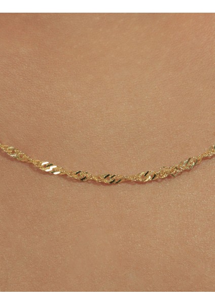 14 Ayar Altın Singapur Zincir 2.30 mm modelleri