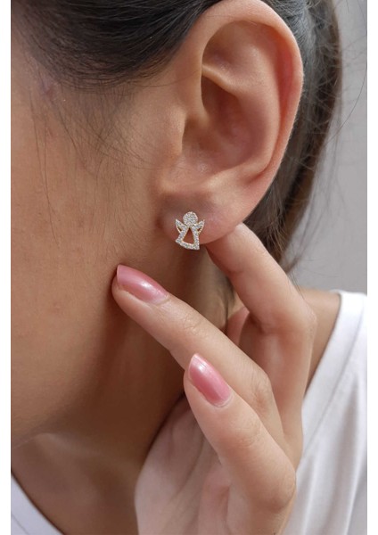 14 Ayar Altın Melek Küpe modelleri