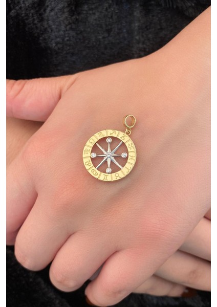 14 Ayar Altın Büyük Burç Kolye Ucu