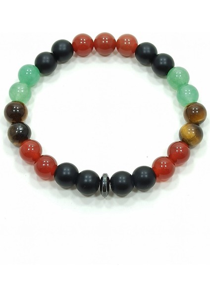 Şans Bilekliği Oniks Akik Kaplangözü Aventurin Doğal Taş Bileklik modelleri