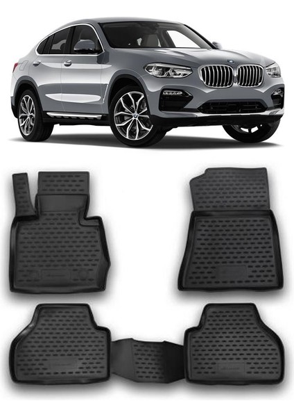 Bmw X4 F26 3D Havuzlu Paspas Bsg Siyah 2014 - 2018 fiyatları