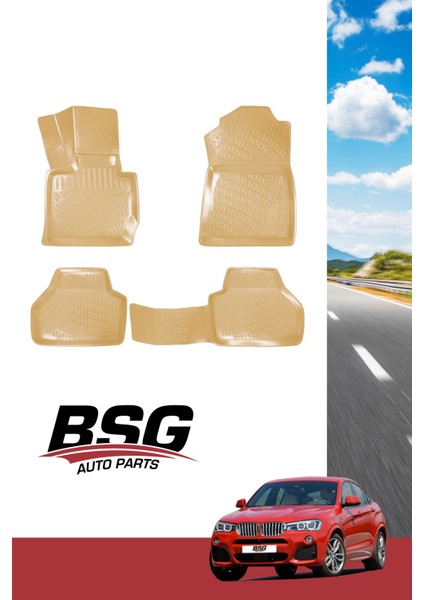 Bmw X4 F26 3D Havuzlu Paspas Bsg Bej 2014 - 2018