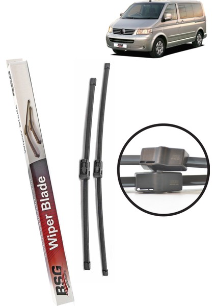 Volkwagen T5-T6 Bsg Ön Takım Silecek 3397118938 / 119360 (600 x 600 Mm) (Muz Tıp) 2004-2021