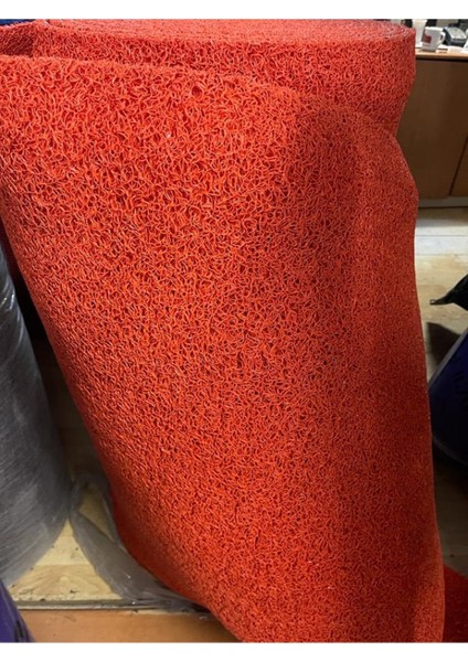 Kıvırcık Paspas Kaymaz Paspas 14 Mm Turuncu Yolluk Antibakteriyal Hijyenik